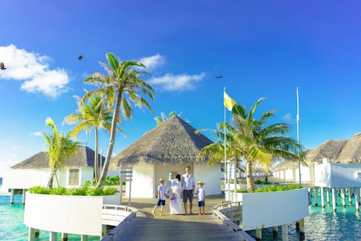 Maldives Villas With Sunken Lounges and Water Stages
